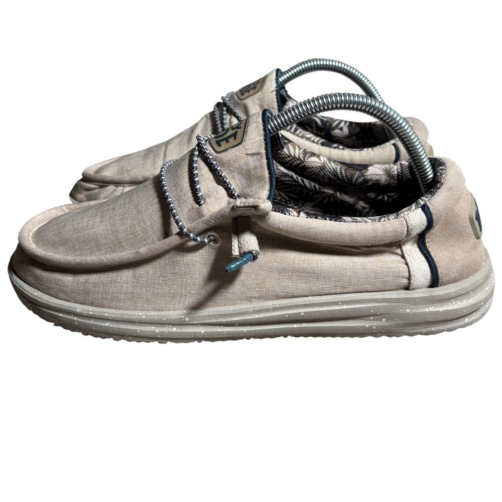 Hey Dude Wally H2O Sand Dollar Mesh Slip On Loafers Mens 9 Womens 11 Casual walk